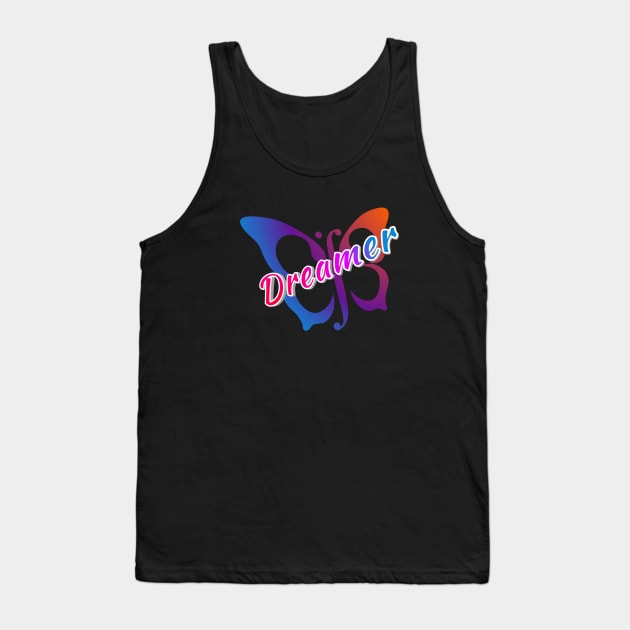 Dreamer Butterfly Tank Top by Courtney's Creations